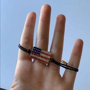 Black American Flag Bracelet